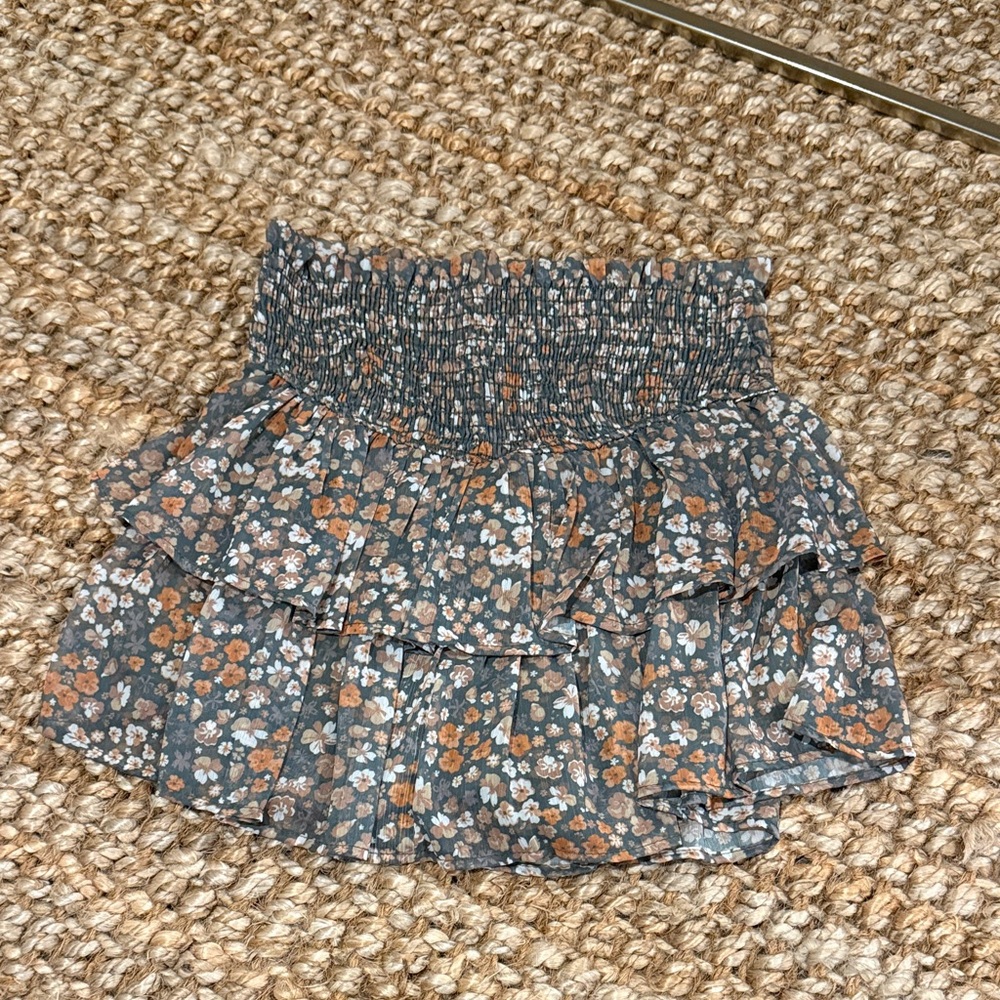 Altar'd State Floral Smocked Skirt